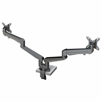 Elevate Dual Monitor Arm 57 - 8-14 kg, gasfjädrad, svart